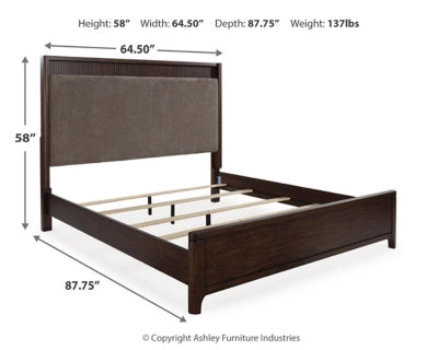 Korestone Queen Upholstered Panel Bed