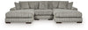 Lindyn 3-Piece Sectional with Double Chaise