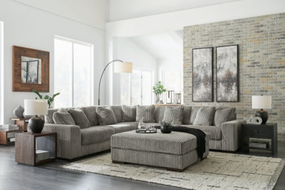 Lindyn 5-Piece Sectional and Ottoman