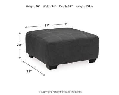 Ambee Oversized Accent Ottoman