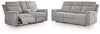Barnsana Power Reclining Sofa and Loveseat