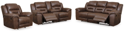 Stoneland Reclining Sofa, Loveseat and Recliner