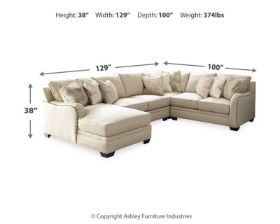 Luxora 4-Piece Sectional with Chaise