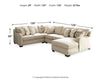 Luxora 5-Piece Sectional with Chaise