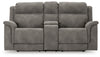 Next-Gen Durapella Power Reclining Loveseat with Console