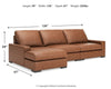 Calden 3-Piece Sectional with Chaise