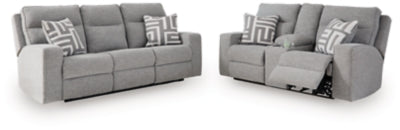 Biscoe Power Reclining Sofa and Loveseat