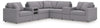 Modmax 7-Piece Balanced Sectional with Audio and Storage Consoles