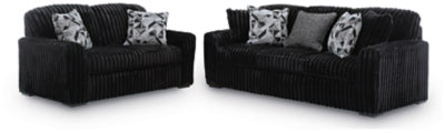 Midnight-Madness Sofa and Loveseat