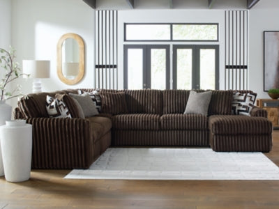 Midnight-Madness 4-Piece Sectional with Chaise