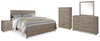 Culverbach King Panel Bed, Dresser, Mirror, Chest and Nightstand