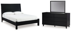 Danziar Queen Panel Bed, Dresser and Mirror