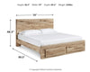 Hyanna King Panel Storage Bed
