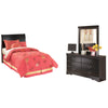 Huey Vineyard Twin Sleigh Headboard, Dresser and Mirror