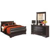 Huey Vineyard Queen Sleigh Bed with Dresser and Mirror