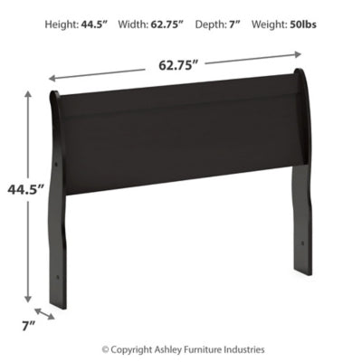 Huey Vineyard Queen Sleigh Headboard