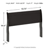 Huey Vineyard Queen Sleigh Headboard