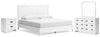 Binterglen King Panel Bed, Dresser, Mirror and Nightstand