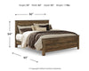 Trinell King Panel Bed