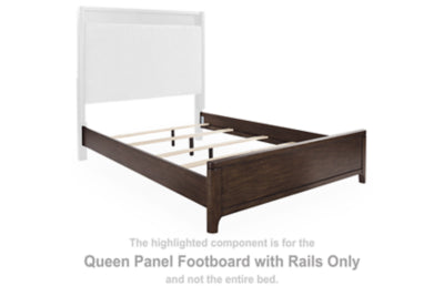 Korestone Queen Panel Footboard with Rails
