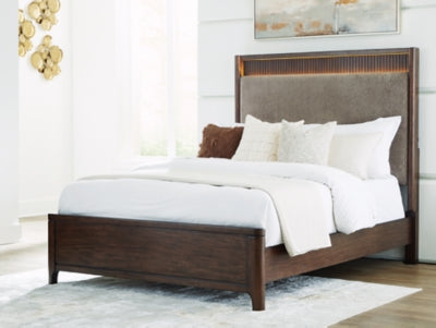 Korestone Queen Upholstered Panel Bed