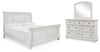 Robbinsdale King Sleigh Bed, Dresser and Mirror