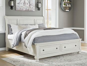 Robbinsdale Queen Sleigh Bed with Storage