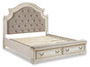 Realyn King/California King Upholstered Bench Footboard