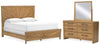 Takston California King Panel Bed, Dresser and Mirror