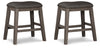 Caitbrook Counter Height Upholstered Bar Stool (Set of 2)