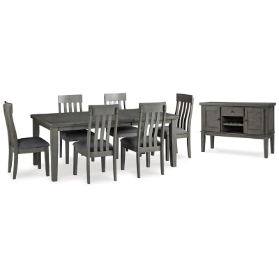 Hallanden Dining Table, 6 Chairs and Server