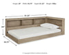 Oliah Twin Bookcase Storage Bed
