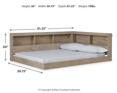 Oliah Full Bookcase Storage Bed
