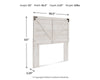 Shawburn Full Crossbuck Panel Headboard