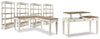Realyn Lift-top Desk, L-shaped Desk and 4 Bookcases