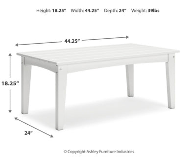 Hyland Wave Outdoor Coffee Table