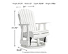 Hyland Wave Outdoor Swivel Glider Chair