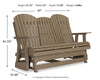 Hyland Wave Outdoor Glider Loveseat