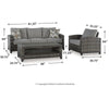 Oasis Court Outdoor Sofa/Chairs/Table Set (Set of 4)