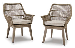 Beach Front Arm Chair with Cushion (Set of 2)