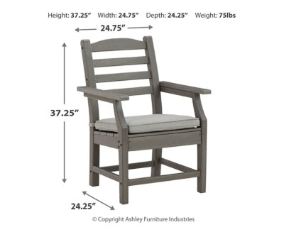 Visola Arm Chair with Cushion (Set of 2)