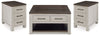 Darborn Lift-top Coffee Table and 2 Chairside End Tables