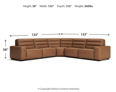 Modero 5-Piece Power Reclining Sectional